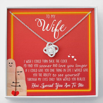 Love Knot Necklace For Wife - Thegiftio UK