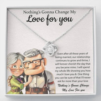 Love Knot Necklace For Wife, Surprise Her With This Gorgeous Necklace And Heart Touching Message Card. - Thegiftio UK