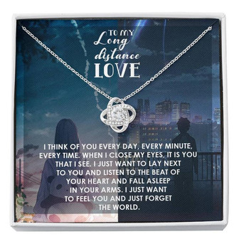 Love Knot Necklace For Your Long Distance Love - Thegiftio UK