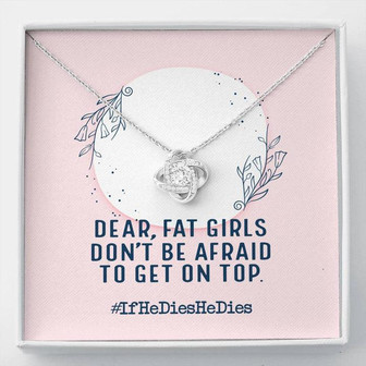 Love Knot Necklace Funny Gifts For Chubby Wife Girlfriend - Thegiftio