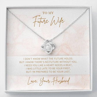 Love Knot Necklace | Gift For Future Wife | Gift For Her - Thegiftio UK