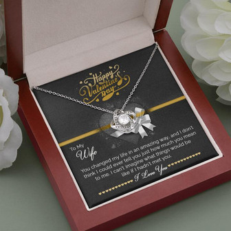 Love Knot Necklace | Gift For Wife | Valentines Day - Thegiftio UK