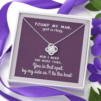 Love Knot Necklace Gift From Bride, To Wedding Party Members Or Anyone Special - Thegiftio