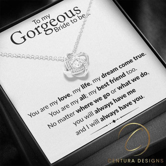 Love Knot Necklace | My Gorgeous Bride To Be... - Thegiftio UK