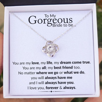 Love Knot Necklace | My Gorgeous Bride To Be... - Thegiftio UK