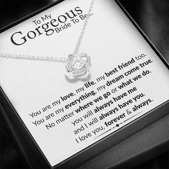 Love Knot Necklace | My Gorgeous Bride To Be... - Thegiftio UK