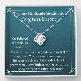 Love Knot Necklace She Believed - Thegiftio UK
