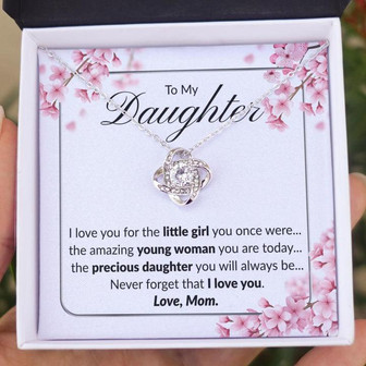 Love Knot Necklace | To My Daughter... - Thegiftio UK