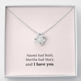 Love Knot Necklace, To My Unbiological Sister, Sisters At Heart, Best Friend Gift Jewelry, Best Friend Necklace, Bff Necklace, Long, Sister Necklace | Birthday Gift For Sister | Sister Jewelry - Thegiftio UK