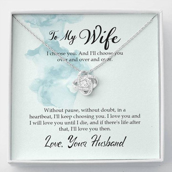 Love Knot Necklace Wife - Thegiftio UK