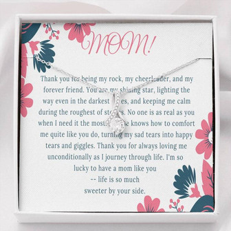 Love Knot Necklace With On Demand Message Card For Mother's Day - Thegiftio UK