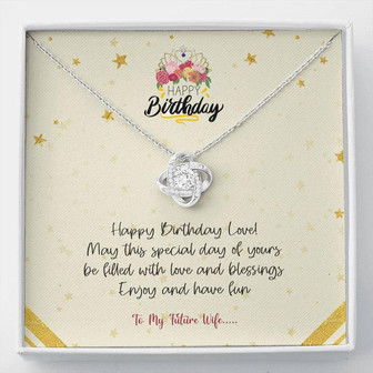 Love Knot Necklace With Pod Message Card - Thegiftio UK