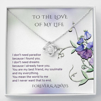 Love Of My Life - Love Knot Necklace - Thegiftio UK