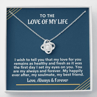 Love Of My Life Love Knot Necklace - Thegiftio UK