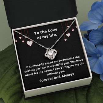 Love Of My Life Love Knot Necklace Wbval - Thegiftio UK