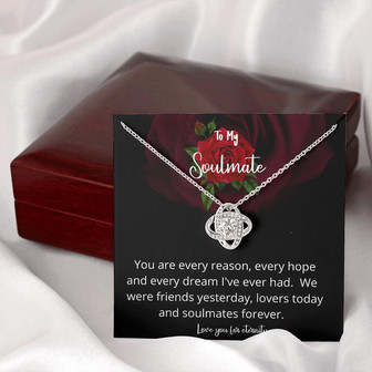 Love You For Eternity Love Knot Necklace - Thegiftio UK