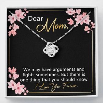 Love You Forever Mom Love Knot Necklace - Thegiftio UK