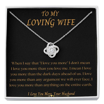 Loving Wife | Love Knot Necklace - Thegiftio UK