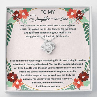 Lts To Daughter-In-Law Love Knot Necklace - Thegiftio