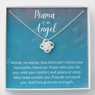 Mama Of An Angel Necklace, Child Loss Gift, Condolence Gift, Baby Loss Gift, Miscarriage Gift - Thegiftio UK