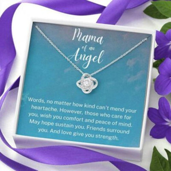 Mama Of An Angel Necklace, Child Loss Gift, Condolence Gift, Baby Loss Gift - Thegiftio UK
