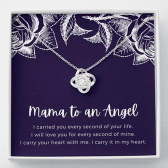 Mama To An Angel Love Knot Necklace - Thegiftio UK