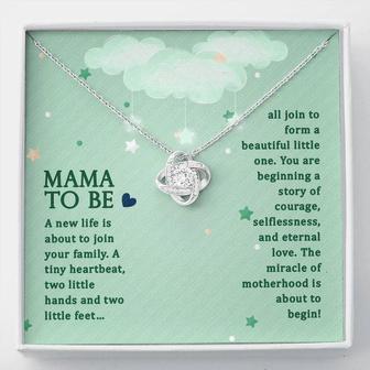 Mama To Be A New Life - Love Knot Necklace - Thegiftio UK