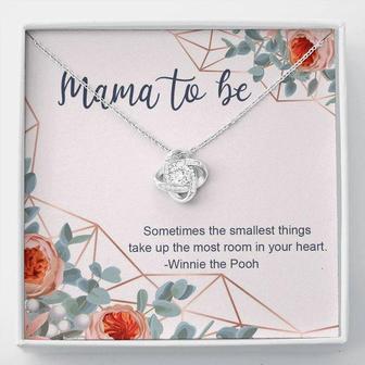 Mama To Be Necklace Gift, Pregnancy Gift For Friend, Gift For First Time Mom • Pregnancy Gift For Best Friend • Gift For Mom To Be Love Knot Necklace - Thegiftio UK