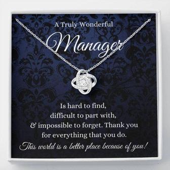 Manager Necklace Gift Women, Gift For Manager Retirement, Office Manager Appreciation Gift, Manager Christmas Present - Thegiftio UK