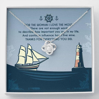 Marine Mom Gift - How Important You Are In My Life - The Love Knot Necklace - Thegiftio UK
