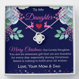 Marry Christmas -Wife Best Love Knot Necklace Represents An Unbreakable Bond Between Two Souls! - Thegiftio UK