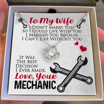 Mechanic's Wife - Love Knot Necklace - Thegiftio UK