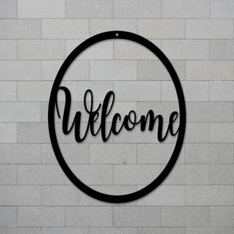 Metal Welcome Sign, Welcome Sign, Porch Welcome Sign, Front Door Welcome Sign, Welcome Sign Front Porch, Front Door Welcome Sign, Rustic - Thegiftio UK