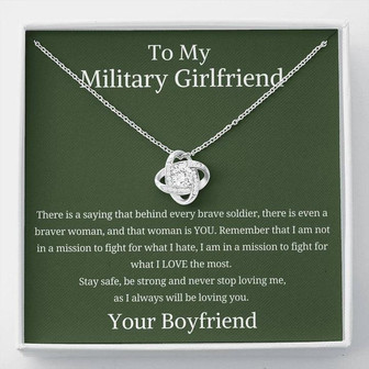 Military Girlfriend | Love Knot Necklace - Thegiftio UK