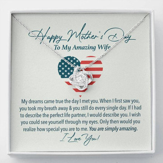 Military Wife Mother's Day Love Knot Necklace - Thegiftio UK