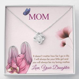 Mom - I Will Always Be Your Little Girl | Love Knot Necklace - Thegiftio UK