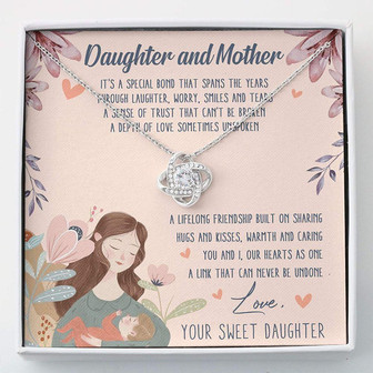 Mom Necklace, Daughter Necklace, Mother & Daughter Necklace , Necklace With Gift Box - Thegiftio UK