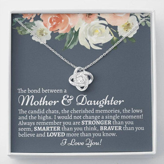 Mom Necklace, Daughter Necklace, Mother Daughter Keepsake, Mother And Daughter Gift, Mother To Daughter Gift, Mother Daughter Charm - Thegiftio UK