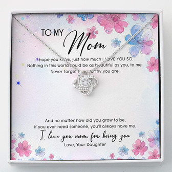 Mom Necklace , Daughter To Mom Gift For Mothers Day - Thegiftio UK