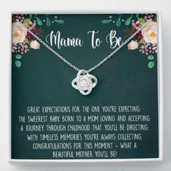 Mom Necklace, Expecting Moms Necklace Gift, Expecting Mother, Mom To Be, Pregnant, Baby Shower - Thegiftio UK