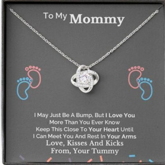 Mom Necklace, First Time Mom Gift Necklace, Push Gift For New Mom, Mom To Be, Pregnancy - Thegiftio UK