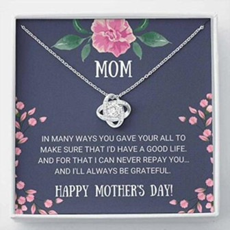 Mom Necklace Gift- Always Be Grateful , Necklace Gift For Mother, Day - Thegiftio UK