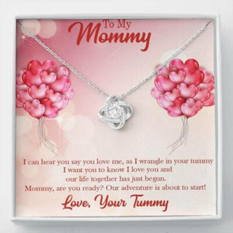 Mom Necklace, Gift For Expecting Moms Necklace, Mom To Be Gift, Pregnant Woman, First Time Mom Necklace, New Mommy Gift - Thegiftio UK
