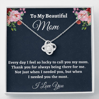 Mom Necklace, Gift For Mom, Birthday Gift For Mom, Present From Daughter To Mother Christmas - Thegiftio UK
