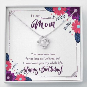 Mom Necklace, Gift For Mom Birthday Love Knot Neckalace - Thegiftio UK