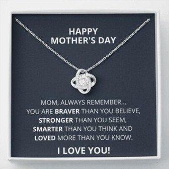 Mom Necklace, Happy Mother’S Day Necklace Gift For Mom From Daughter Son, Cute Gift For Mom - Thegiftio UK