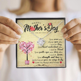 Mom Necklace, Happy Mothers Day, Mothers Day Gift, Mothers Day Necklace, Mothers Day Gift From Daughter - Thegiftio UK