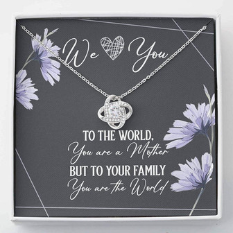 Mom Necklace , Love Mom , Gift For Mother From Daughter Son - Thegiftio UK