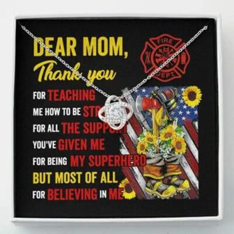 Mom Necklace, Mom, Firefighter Necklace , Gift For Mom From Firefighter - Thegiftio UK