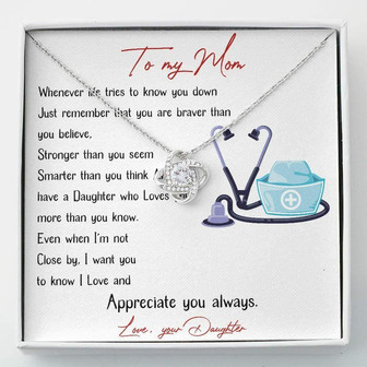 Mom Necklace, Mom Nurse Gift , Mothers Day Necklace Gift For Mom -Necklace With Gift Box - Thegiftio